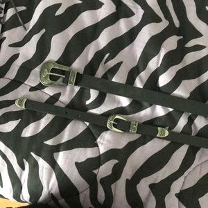 Set of two western belts